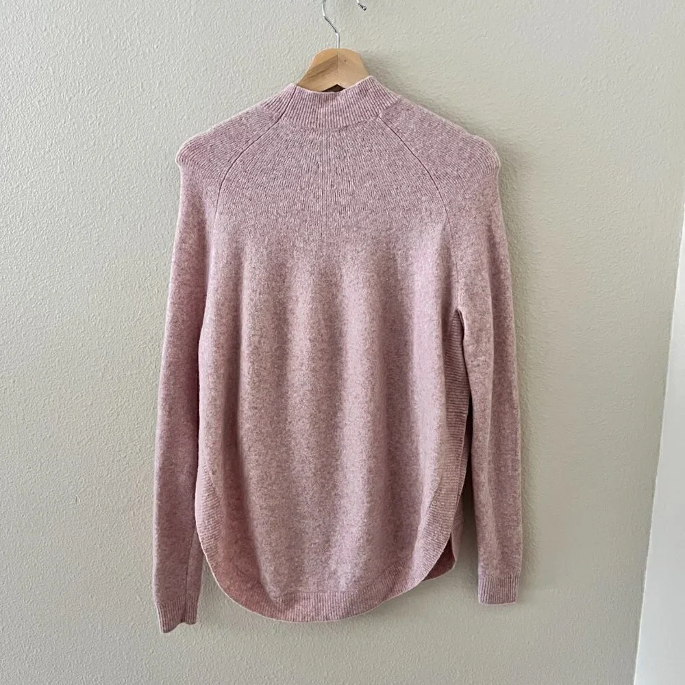 COS Light Pink Mock Neck Open Side Sweater XS​​​​​​​​​​​​​​​​​
